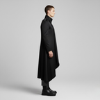 Asymmetric Longline Draped Coat