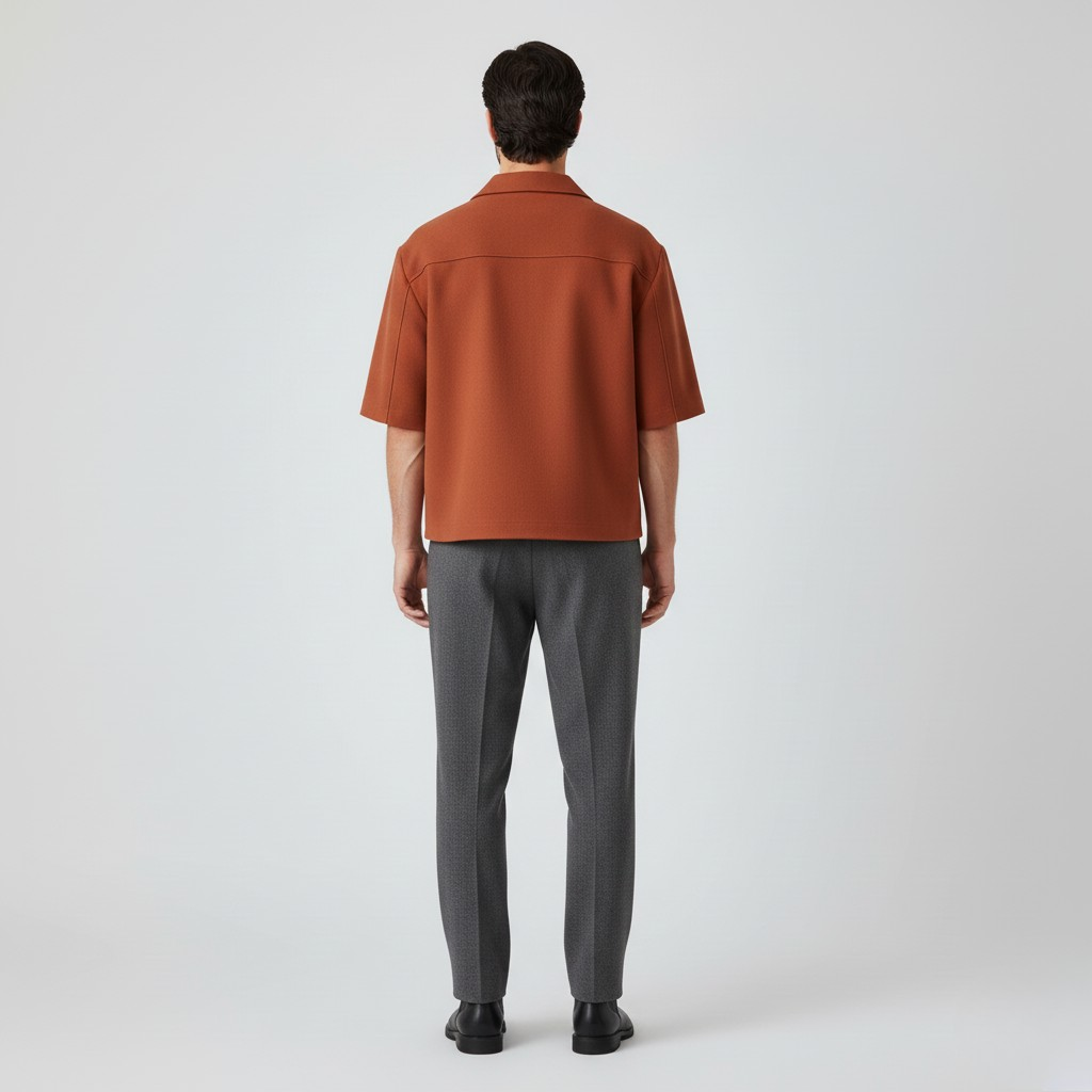 Sculpted Short-Sleeve Jacket