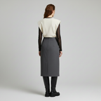 Sleeveless Top with Mesh Underlayer