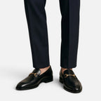 Savile Noir Men’s Faux Leather Loafers SnugBubs Australia