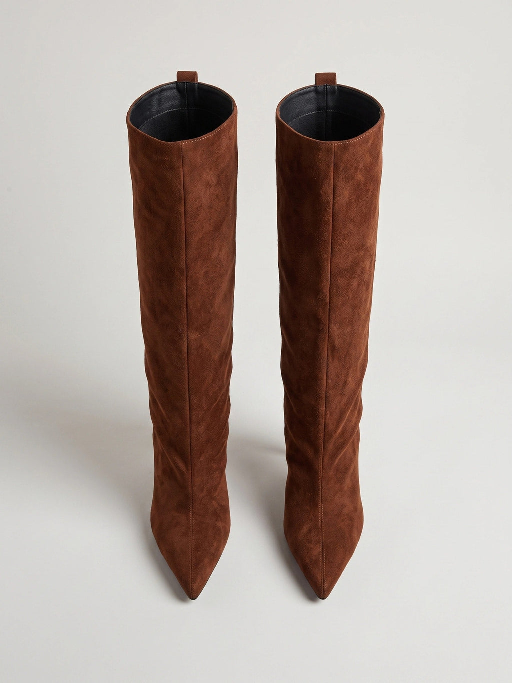 Women's Knee High Boots with Pointed Toe and Stiletto Heel