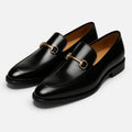 Savile Noir Men’s Faux Leather Loafers Australia