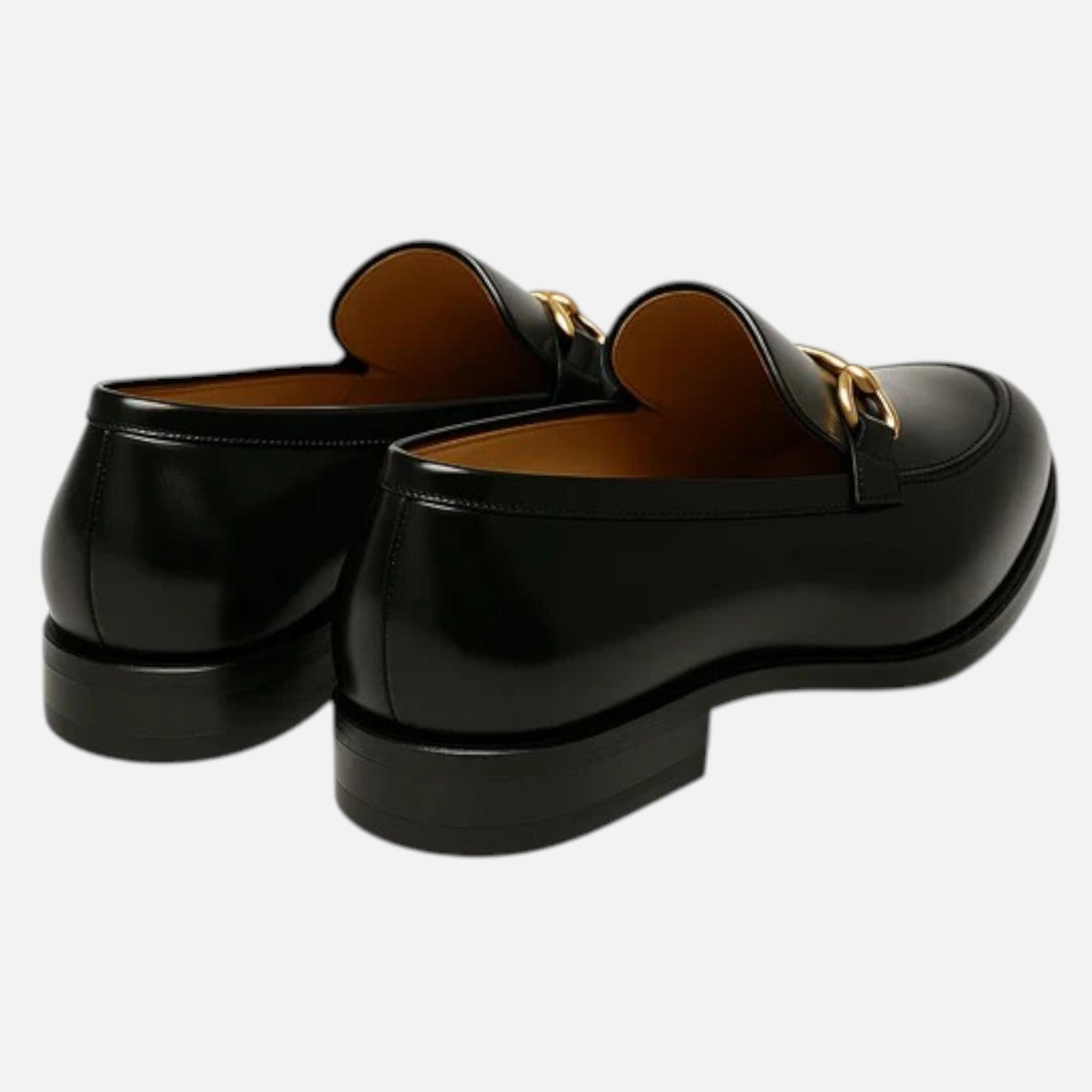 Savile Noir Men’s Faux Leather Loafers SnugBubs Australia