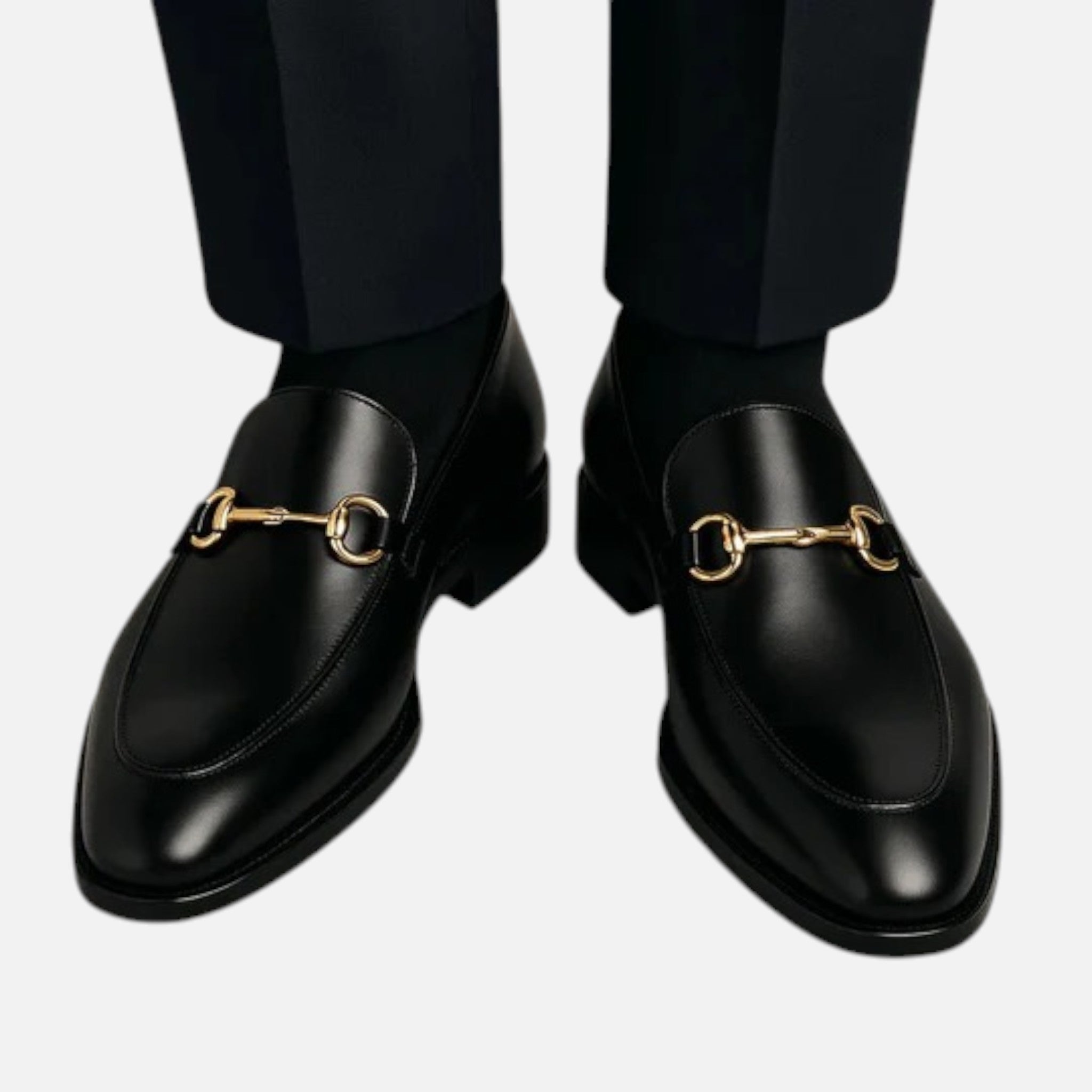 Savile Noir Men’s Faux Leather Loafers SnugBubs Australia