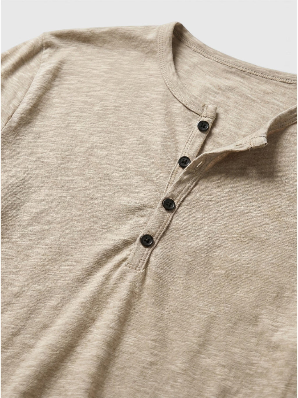 Men’s Cotton Henley Shirt Slim Fit Long Sleeve SnugBubs Australia