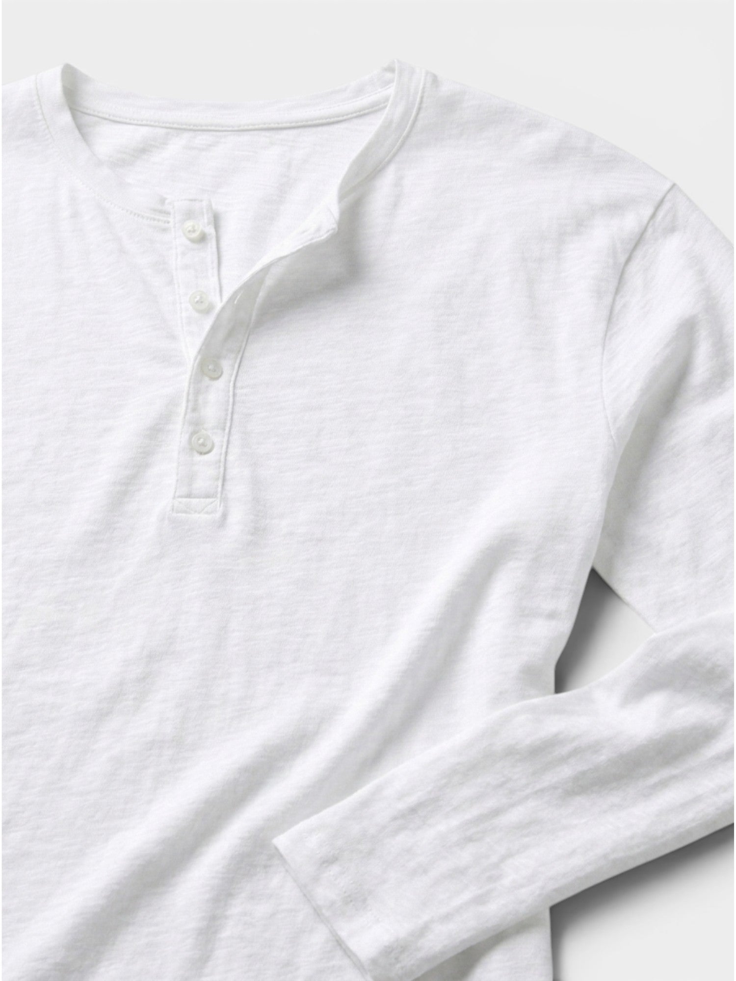 Men’s Cotton Henley Shirt Slim Fit Long Sleeve SnugBubs Australia