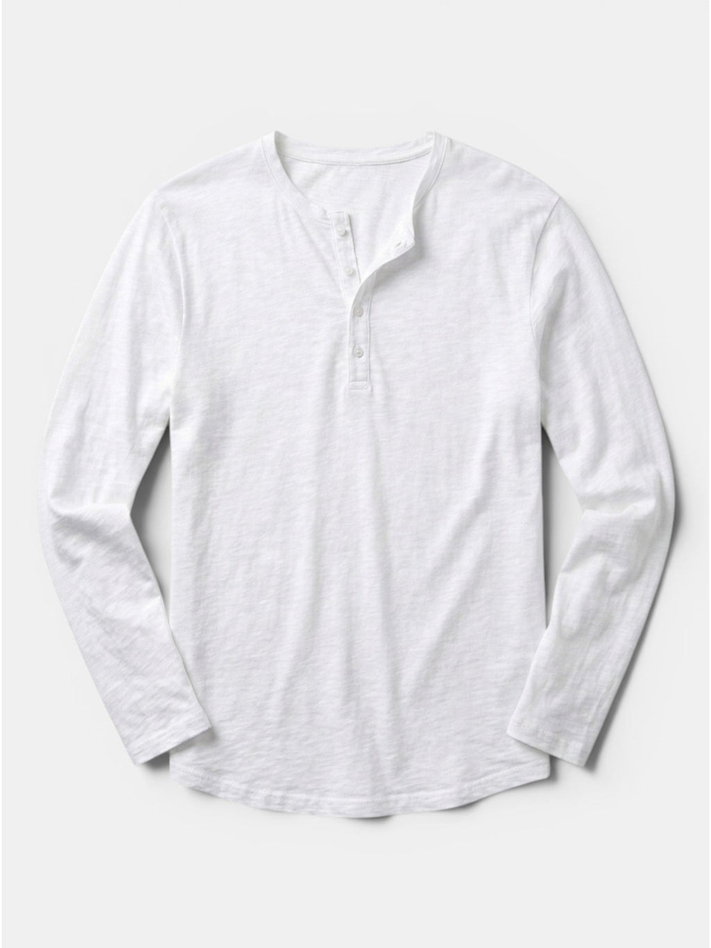 Men’s Cotton Henley Shirt Slim Fit Long Sleeve SnugBubs Australia