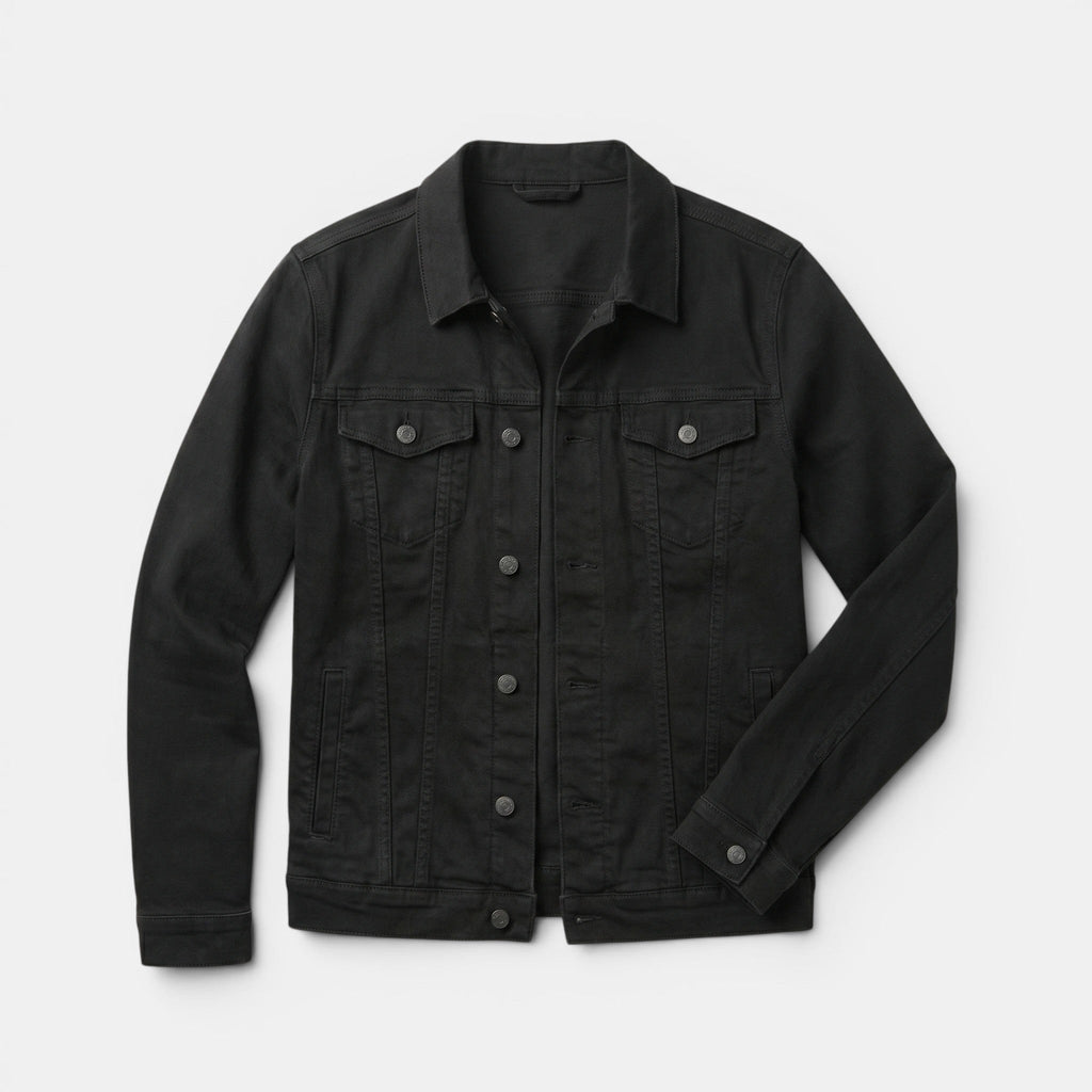 Men’s Denim Jacket Slim Fit Casual Cotton Trucker Jacket SnugBubs Australia