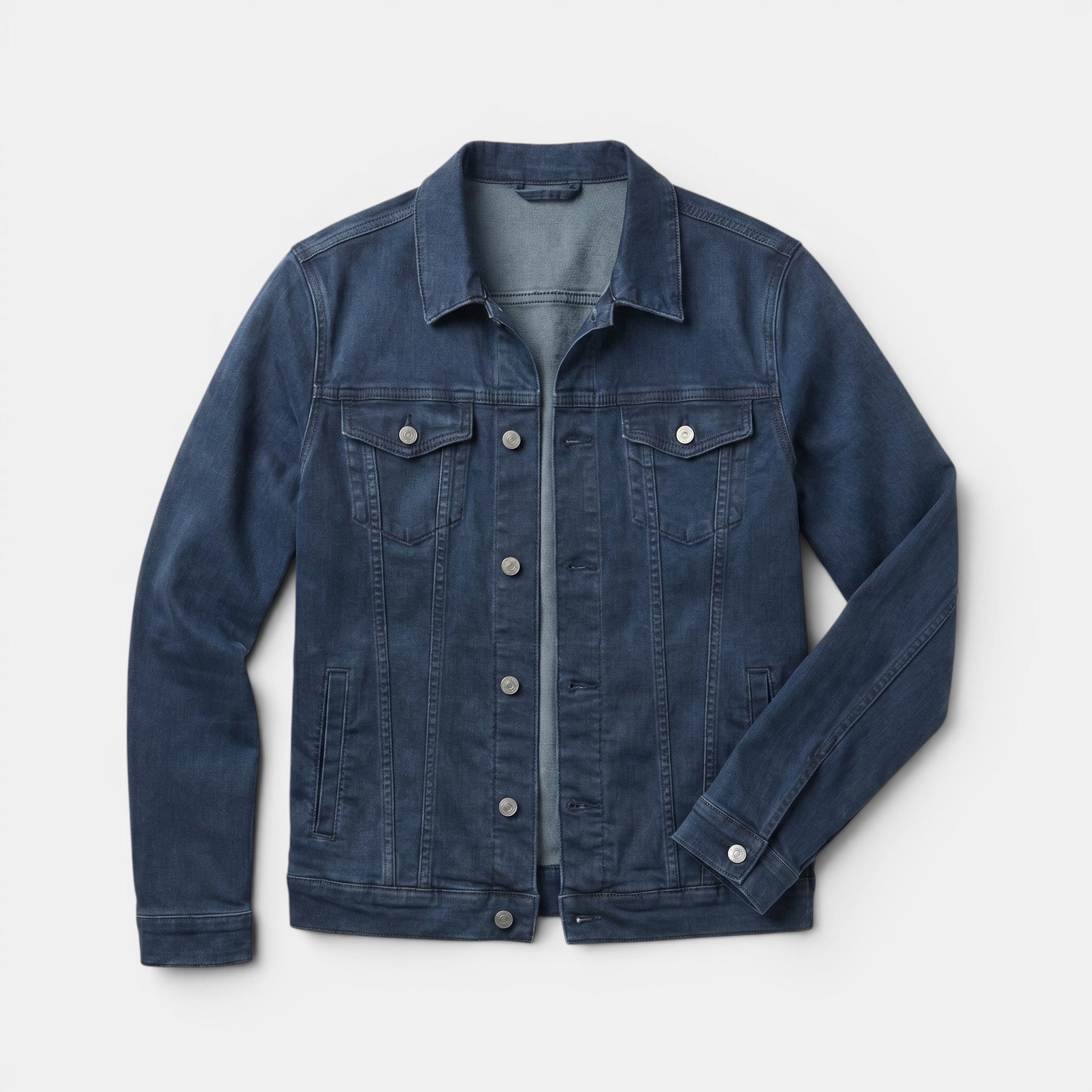 Men’s Denim Jacket Slim Fit Casual Cotton Trucker Jacket SnugBubs Australia