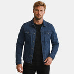 Men’s Denim Jacket Slim Fit Casual Cotton Trucker Jacket SnugBubs Australia