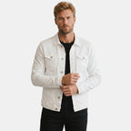 Men’s Denim Jacket Slim Fit Casual Cotton Trucker Jacket SnugBubs Australia