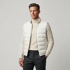 Men’s Lightweight Puffer Gilet Vest Sleeveless Winter Layer SnugBubs Australia