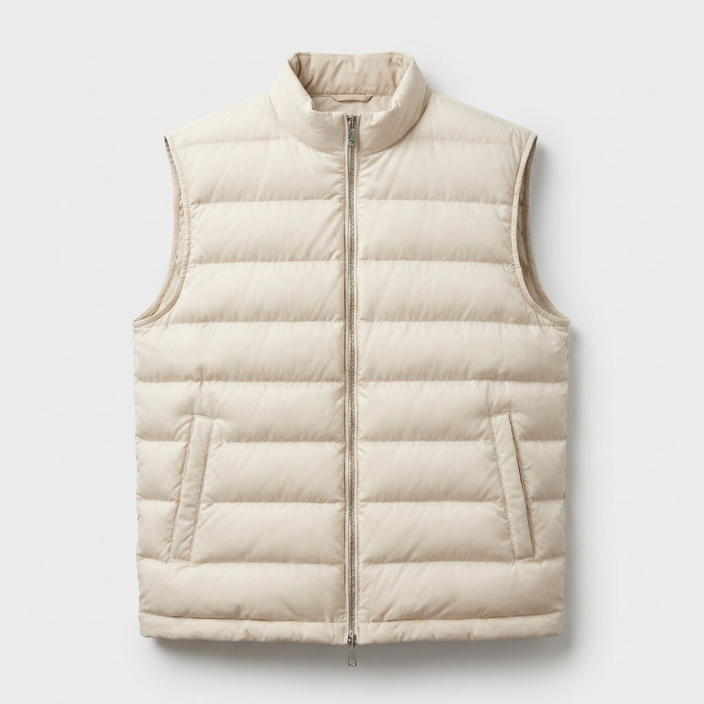 Men’s Lightweight Puffer Gilet Vest Sleeveless Winter Layer SnugBubs Australia