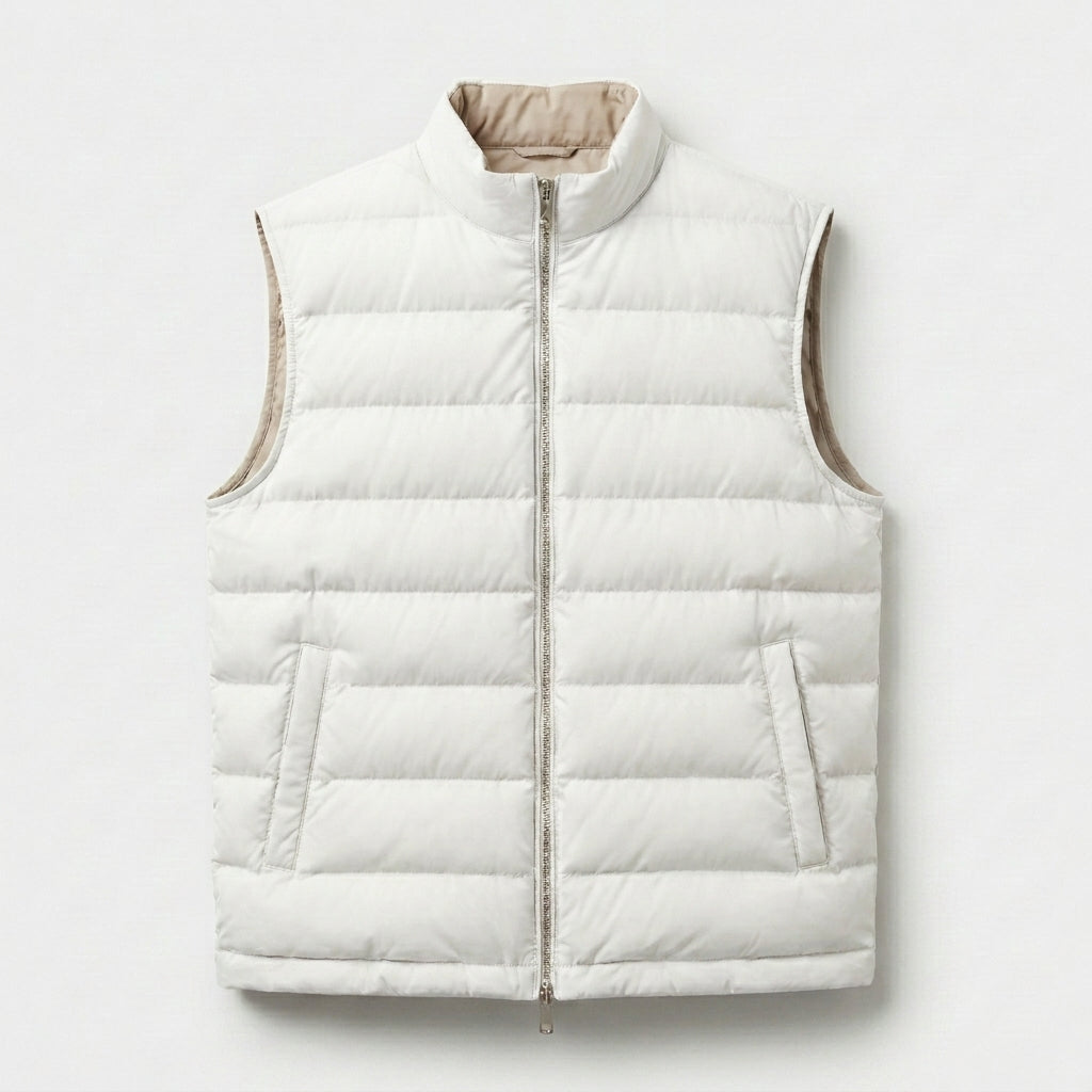 Men’s Lightweight Puffer Gilet Vest Sleeveless Winter Layer SnugBubs Australia