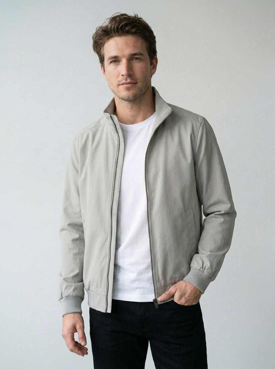 Men’s Lightweight Windbreaker Jacket Casual Zip Front Coat SnugBubs Australia