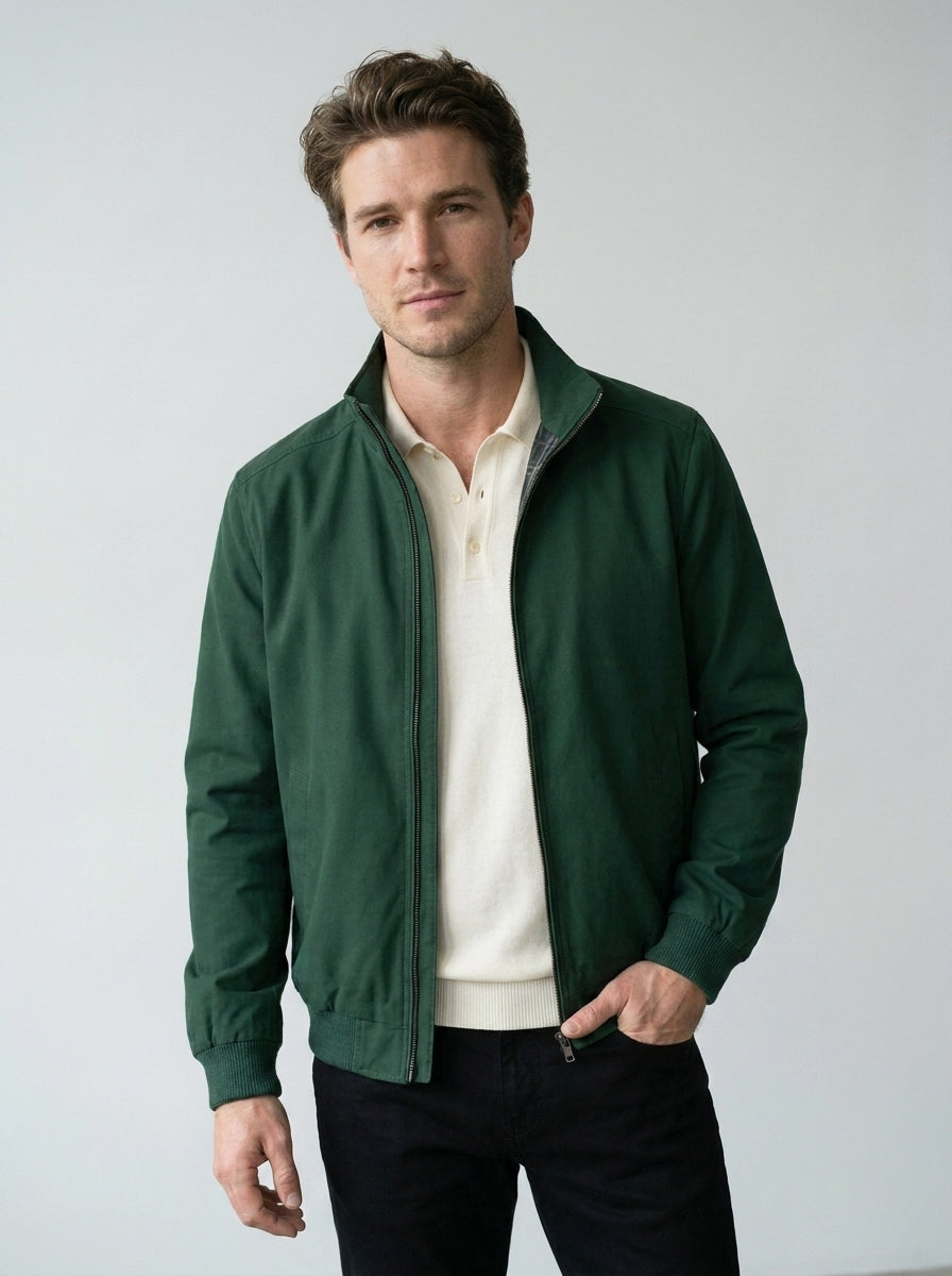 Men’s Lightweight Windbreaker Jacket Casual Zip Front Coat SnugBubs Australia