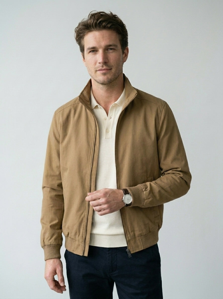 Men’s Lightweight Windbreaker Jacket Casual Zip Front Coat SnugBubs Australia