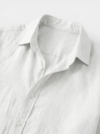 Men’s Linen Button Up Shirt Lightweight Summer Fit SnugBubs Australia