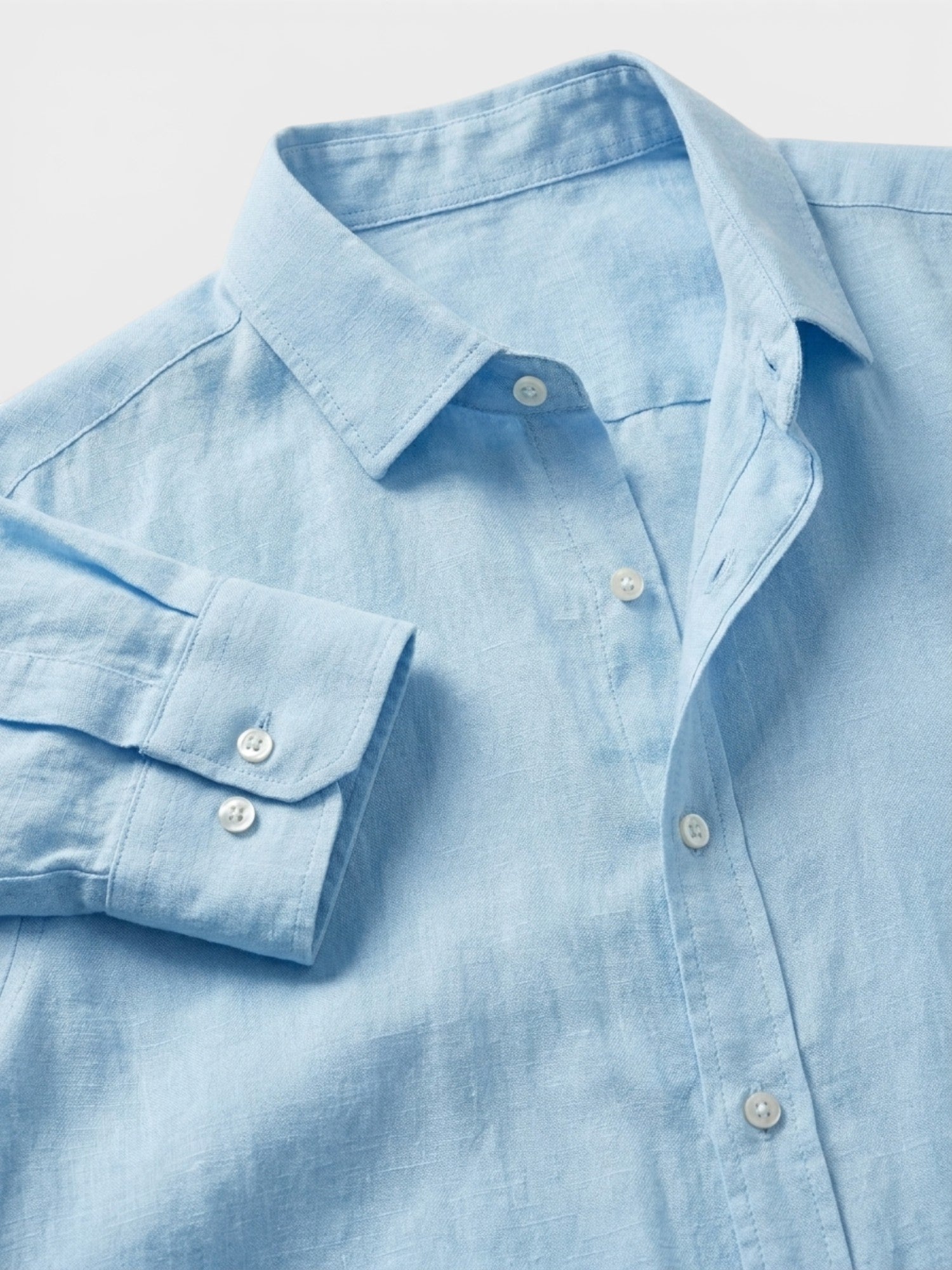 Men’s Linen Button Up Shirt Lightweight Summer Fit SnugBubs Australia