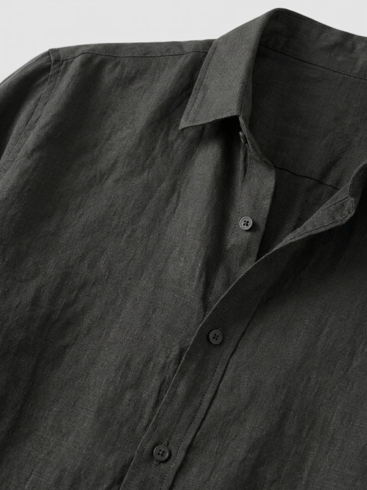 Men’s Linen Button Up Shirt Lightweight Summer Fit SnugBubs Australia
