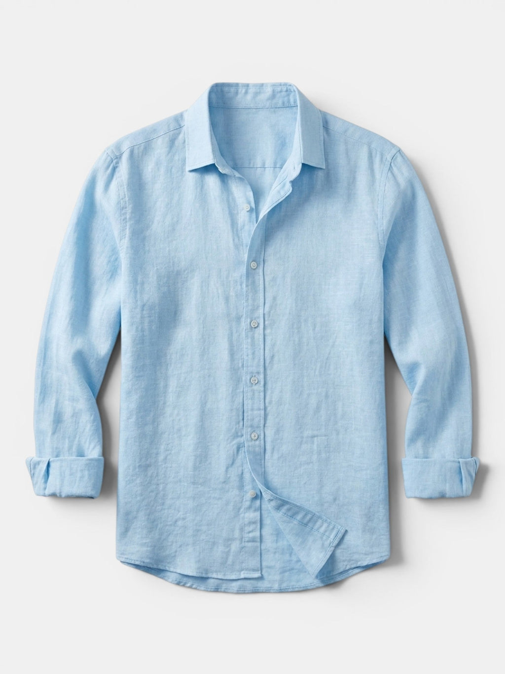 Men’s Linen Button Up Shirt Lightweight Summer Fit SnugBubs Australia