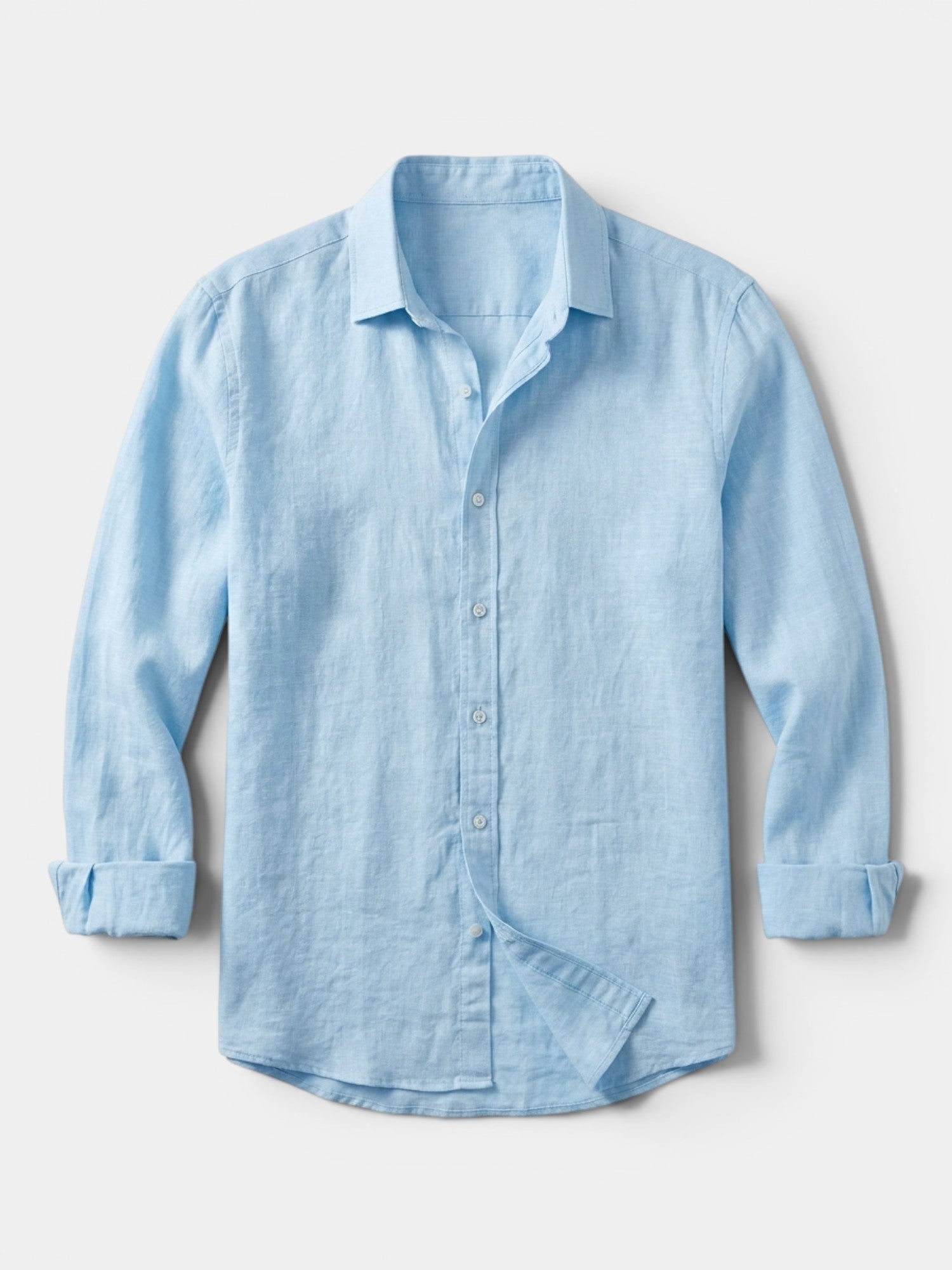 Men’s Linen Button Up Shirt Lightweight Summer Fit SnugBubs Australia