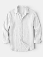 Men’s Linen Button Up Shirt Lightweight Summer Fit SnugBubs Australia