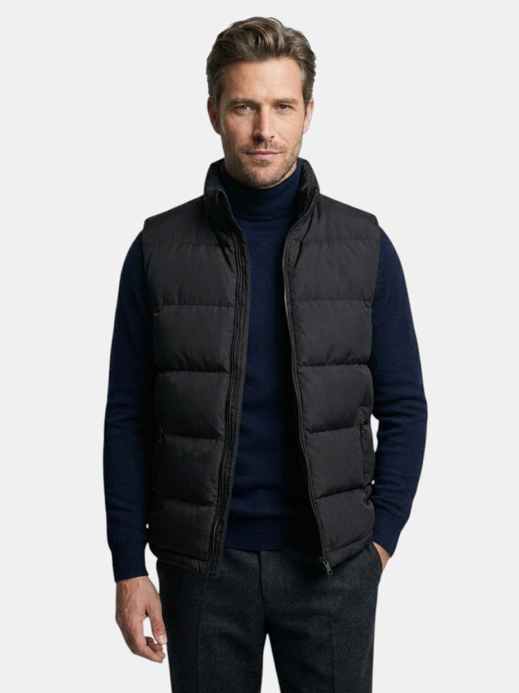 Men’s Quilted Bodywarmer Warm Zip Up Puffer Vest SnugBubs Australia