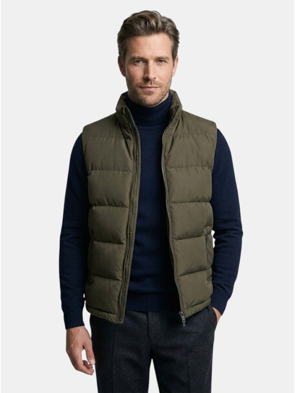 Men’s Quilted Bodywarmer Warm Zip Up Puffer Vest SnugBubs Australia