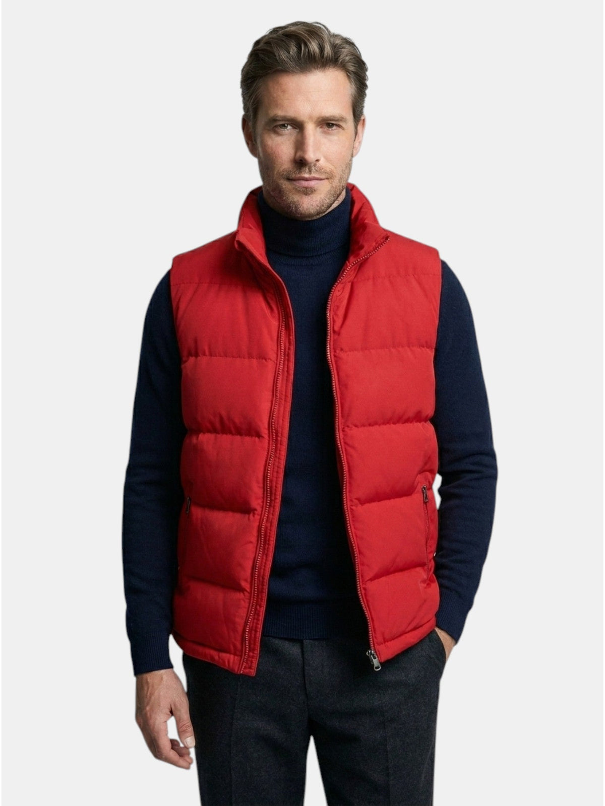 Men’s Quilted Bodywarmer Warm Zip Up Puffer Vest SnugBubs Australia