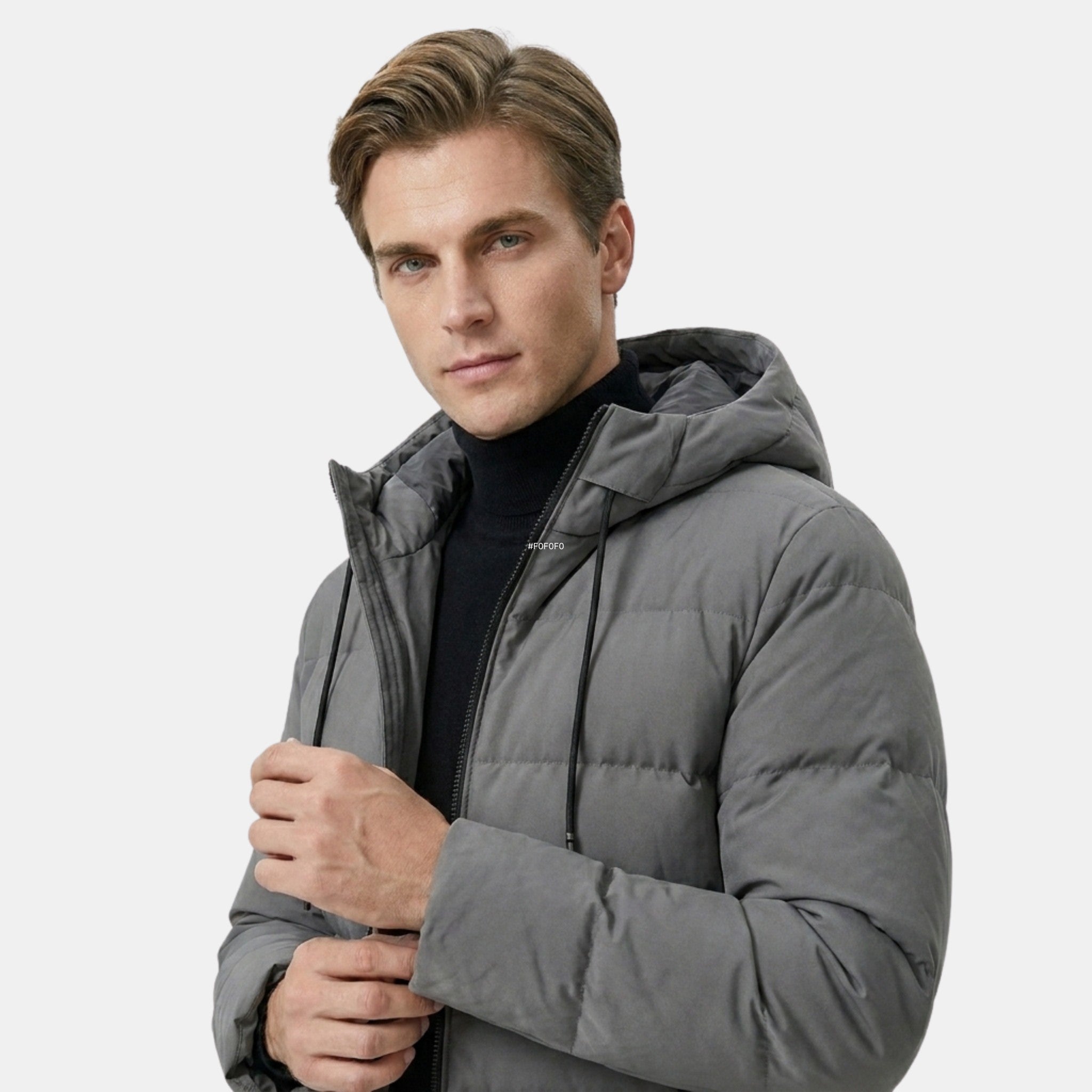 Men’s Quilted Puffer Jacket with Hood Lightweight Winter Coat SnugBubs Australia