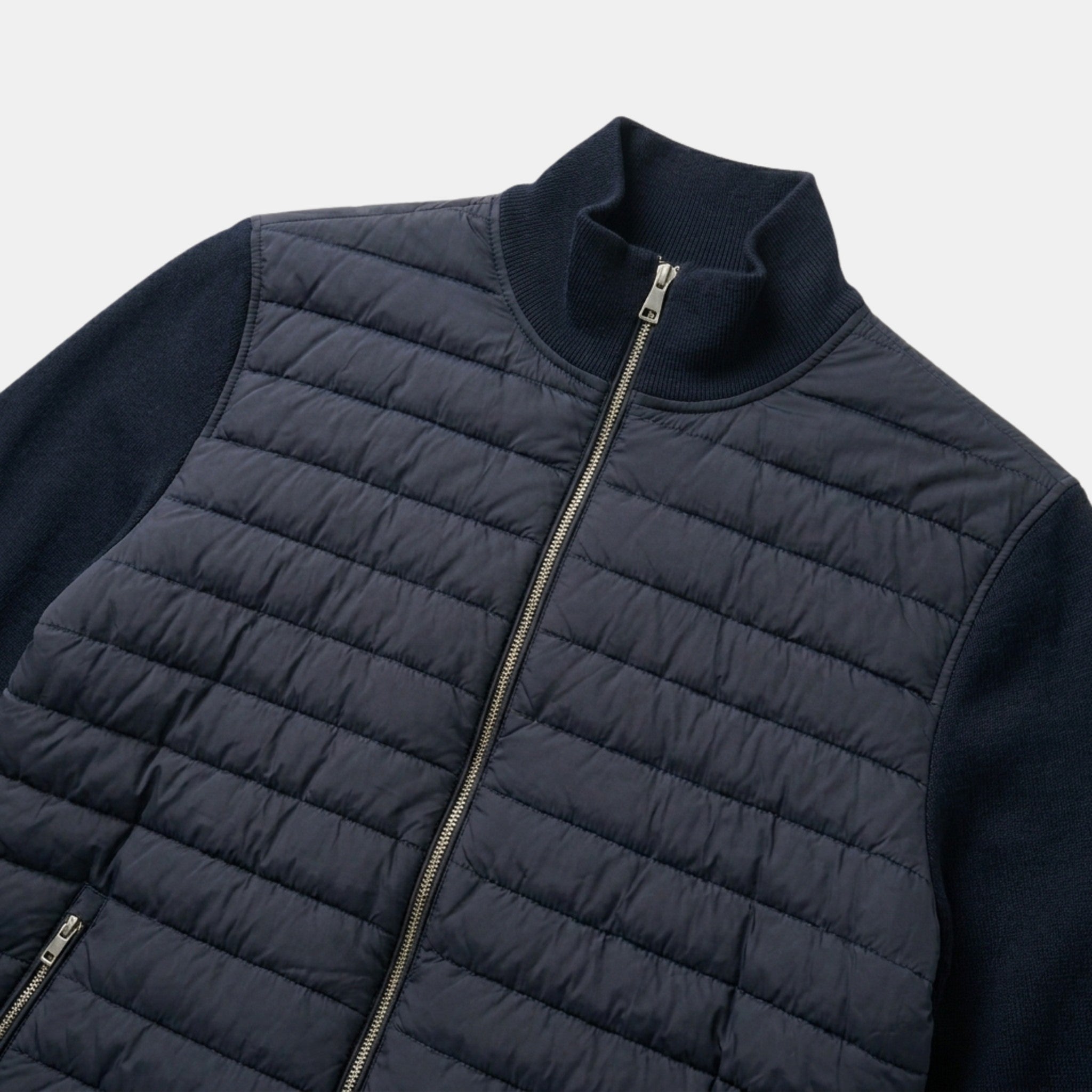 Men’s Quilted Zip Cardigan Lightweight Knit Jacket SnugBubs Australia