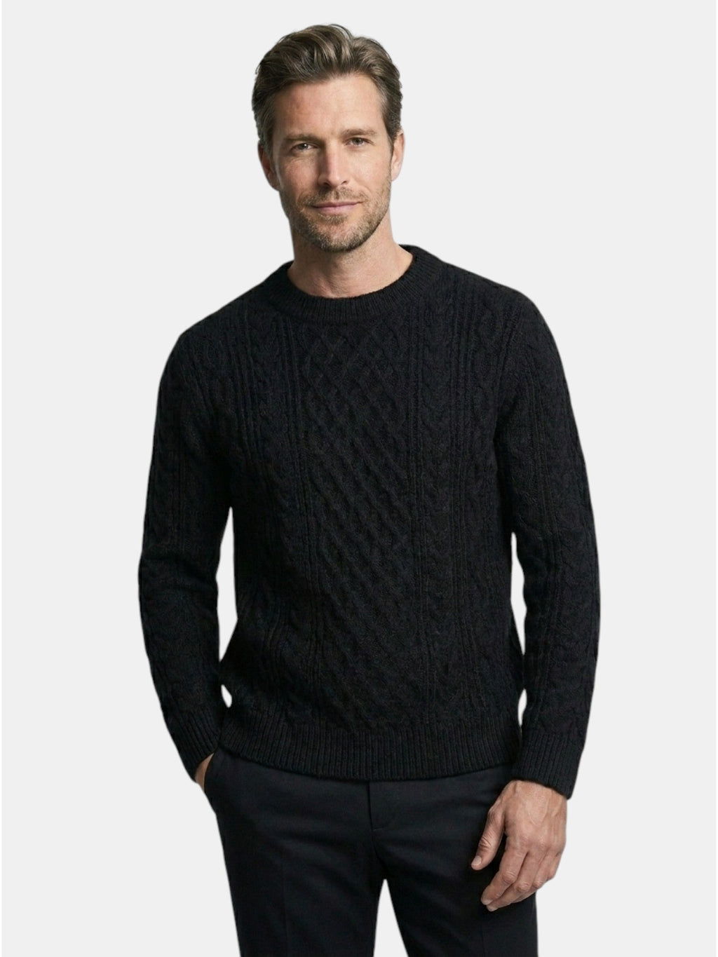 Men’s Soft Cotton Knit Sweater Classic Striped Pullover SnugBubs Australia