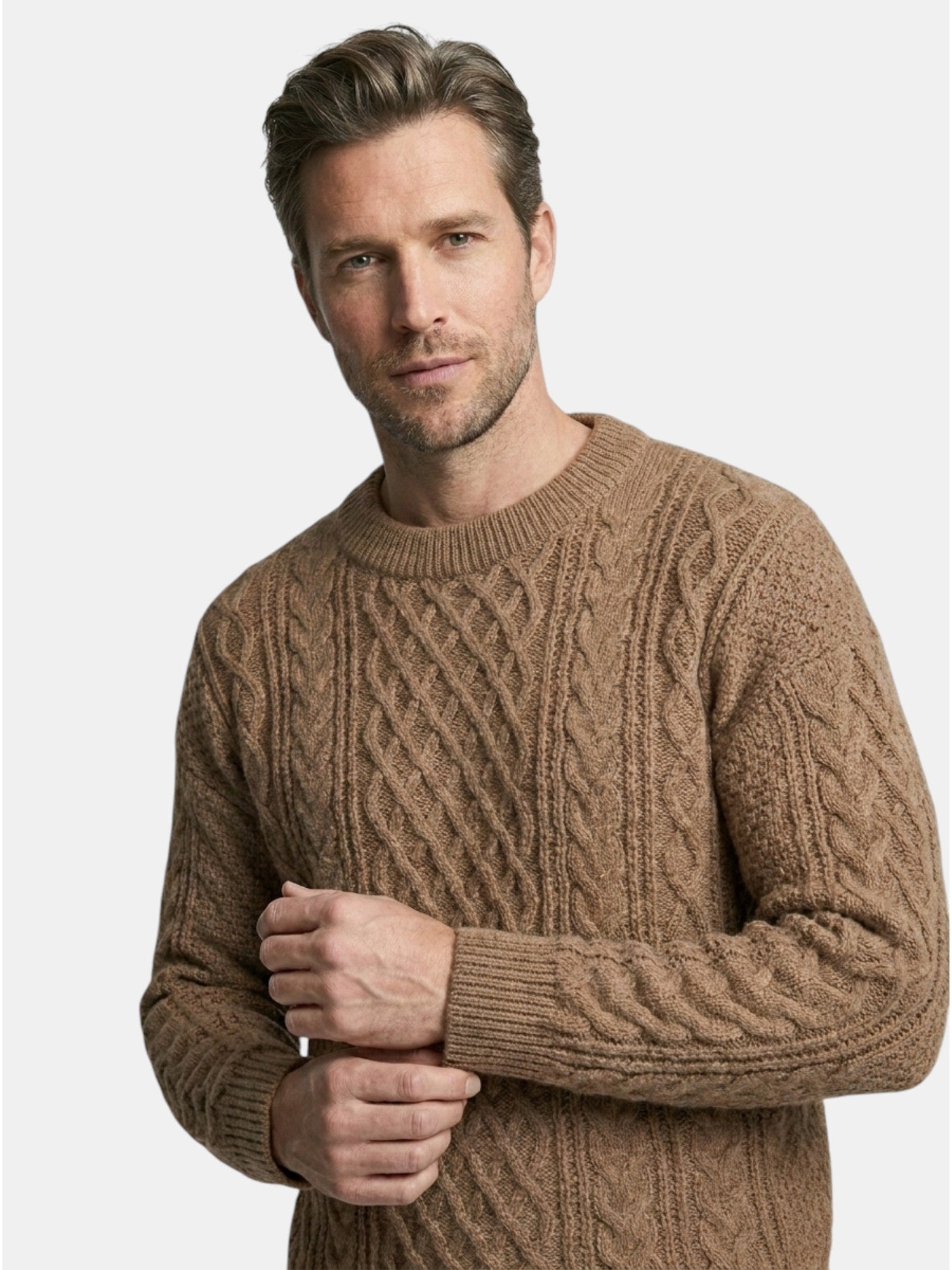 Men’s Soft Cotton Knit Sweater Classic Striped Pullover SnugBubs Australia