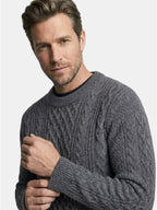 Men’s Soft Cotton Knit Sweater Classic Striped Pullover SnugBubs Australia