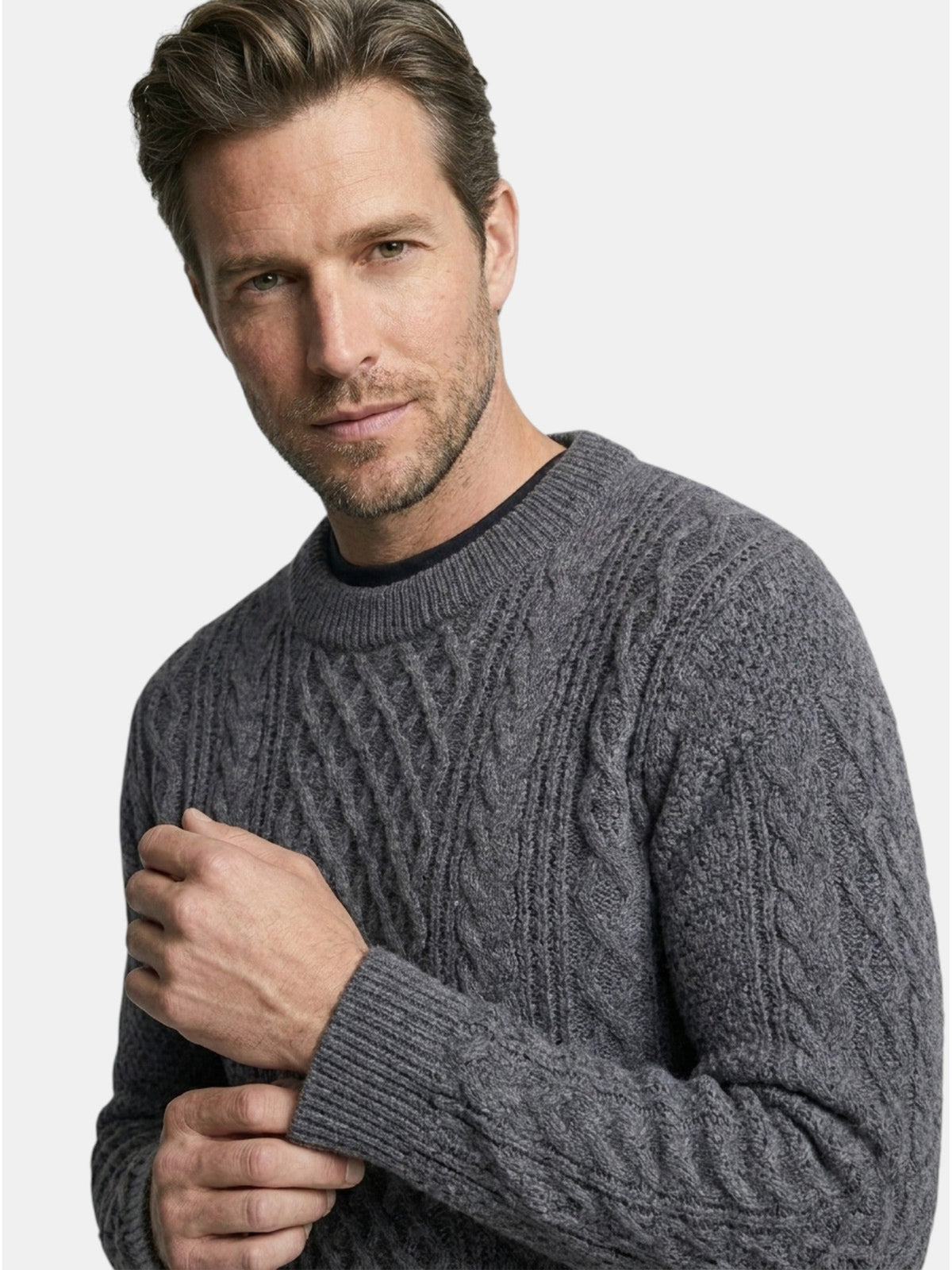 Men’s Soft Cotton Knit Sweater Classic Striped Pullover SnugBubs Australia