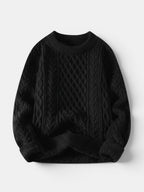Men’s Soft Cotton Knit Sweater Classic Striped Pullover SnugBubs Australia