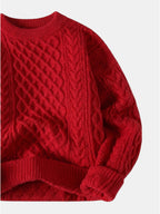 Men’s Soft Cotton Knit Sweater Classic Striped Pullover SnugBubs Australia