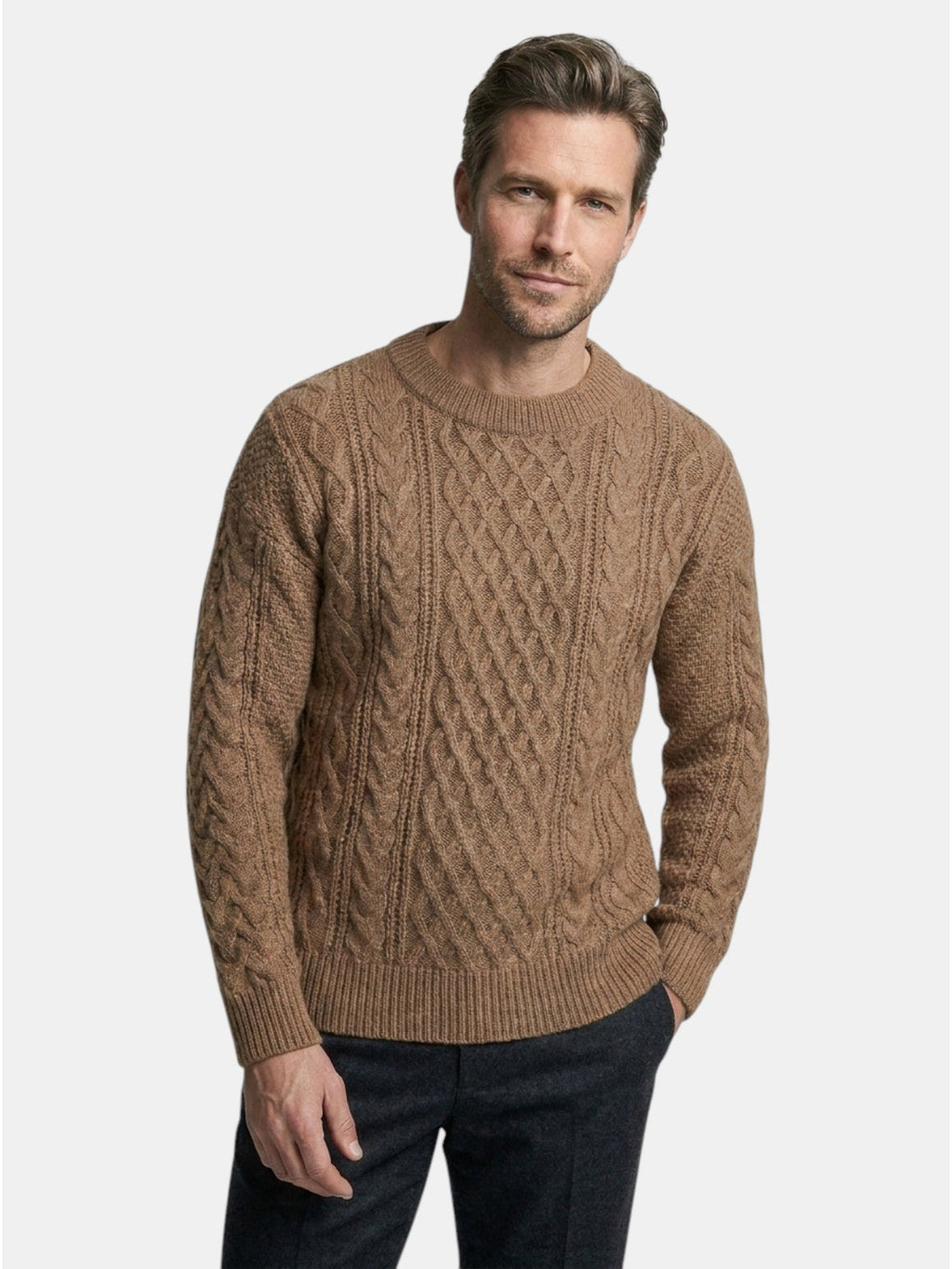 Men’s Soft Cotton Knit Sweater Classic Striped Pullover SnugBubs Australia