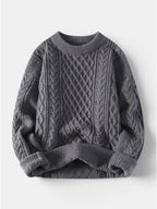 Men’s Soft Cotton Knit Sweater Classic Striped Pullover SnugBubs Australia
