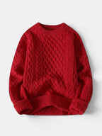 Men’s Soft Cotton Knit Sweater Classic Striped Pullover SnugBubs Australia