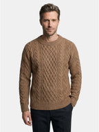 Men’s Soft Cotton Knit Sweater Classic Striped Pullover SnugBubs Australia