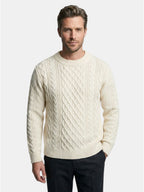 Men’s Soft Cotton Knit Sweater Classic Striped Pullover SnugBubs Australia