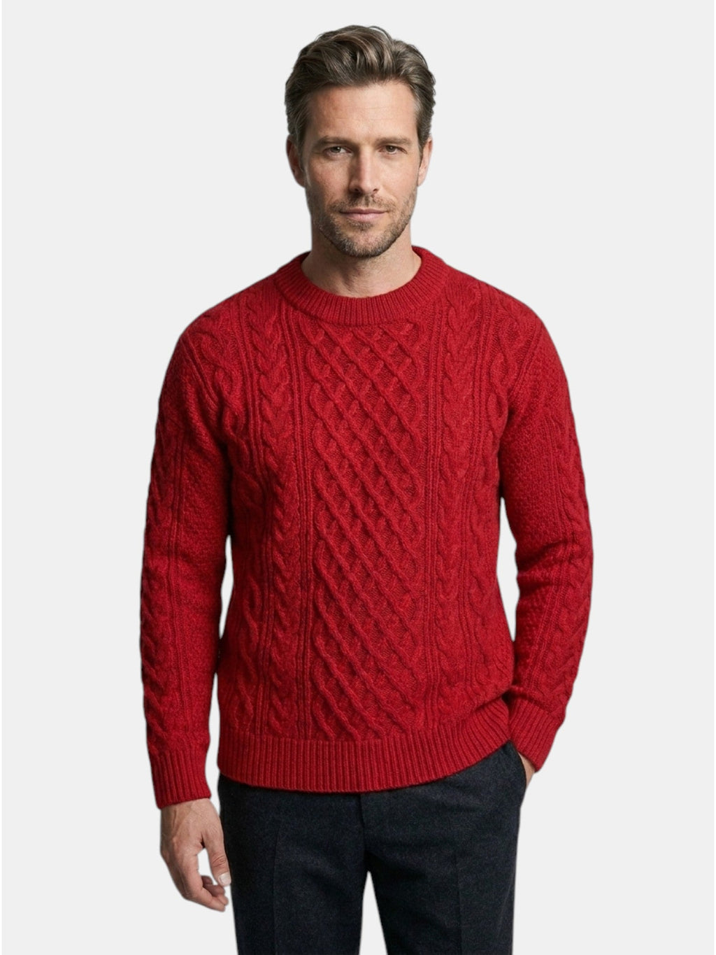 Men’s Soft Cotton Knit Sweater Classic Striped Pullover SnugBubs Australia