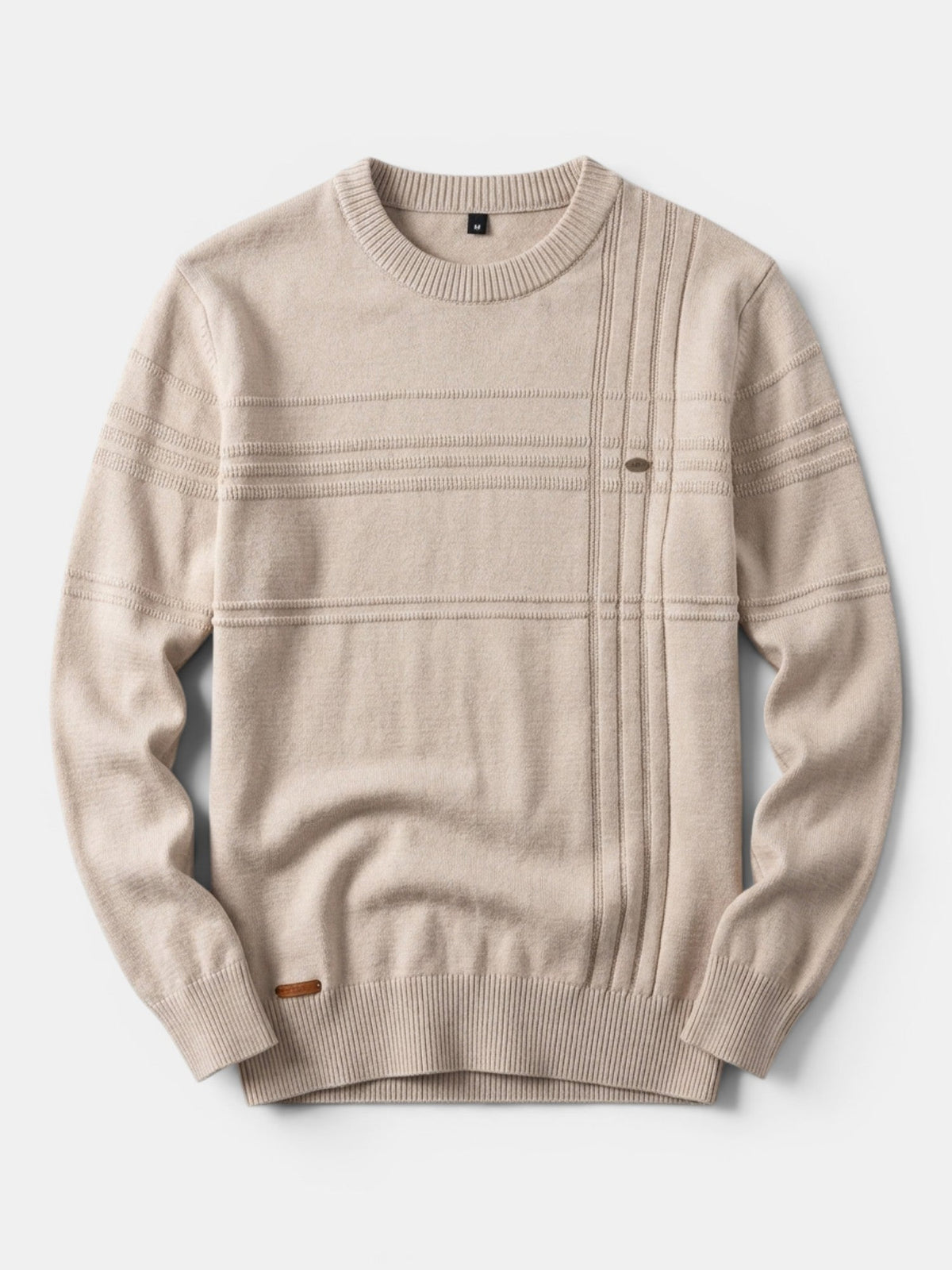 Men’s Soft Cotton Knit Sweater Classic Striped Pullover SnugBubs Australia