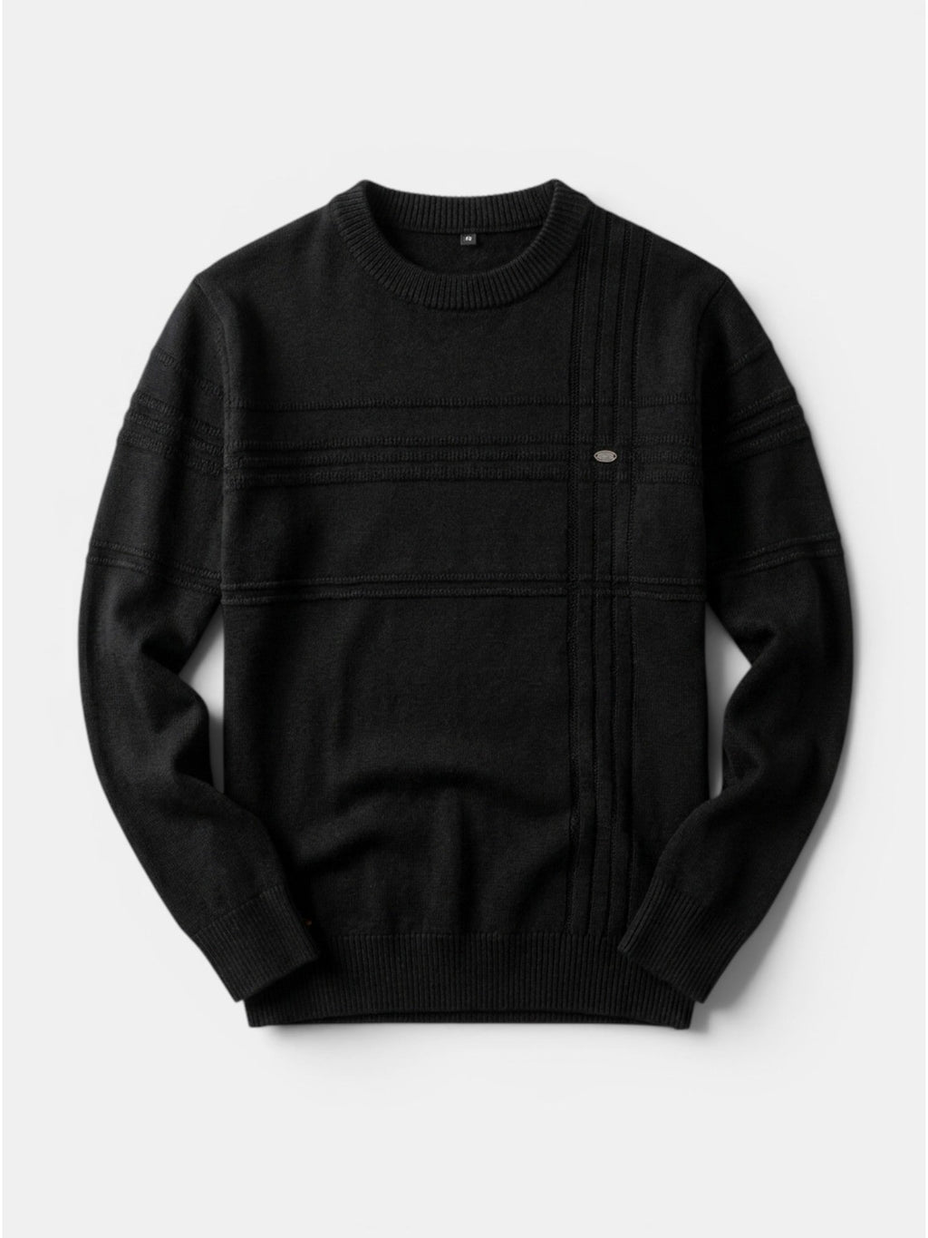Men’s Soft Cotton Knit Sweater Classic Striped Pullover SnugBubs Australia