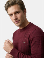 Men’s Soft Cotton Knit Sweater Classic Striped Pullover SnugBubs Australia