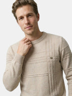 Men’s Soft Cotton Knit Sweater Classic Striped Pullover SnugBubs Australia