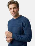 Men’s Soft Cotton Knit Sweater Classic Striped Pullover SnugBubs Australia