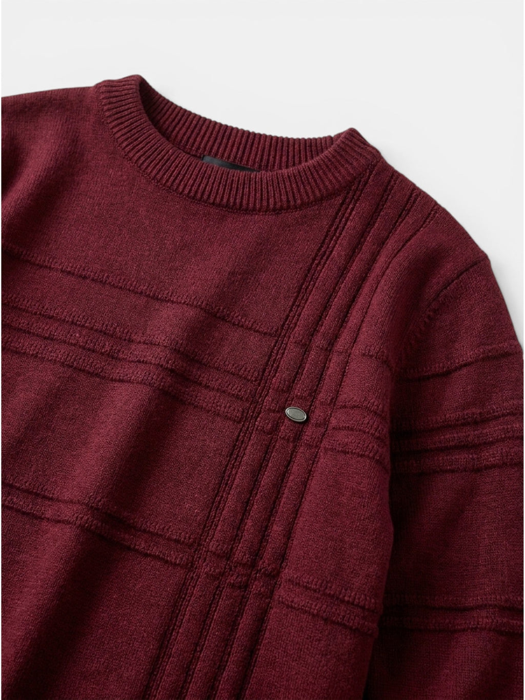 Men’s Soft Cotton Knit Sweater Classic Striped Pullover SnugBubs Australia